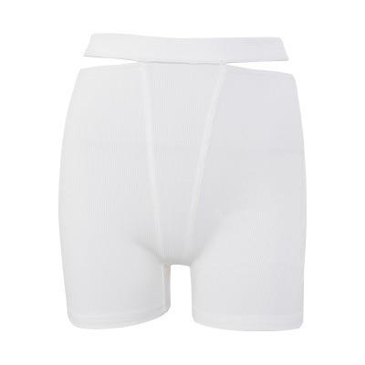 China Wholesale Sexy QUICK DRY Solid Color Stripe Ladies Hollow Wear Buttocks Leisure Short Pants for sale