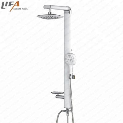 China Shower Faucets Factory Supply Metered Shower Column 4 Ways Diverter Valve Bathroom Set High Strength Smart Panel for sale