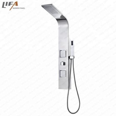 China Metered Faucets High Pressure Rainfall Hydraulic System Wholesale Price Shower Column Massage Shower Panel for sale