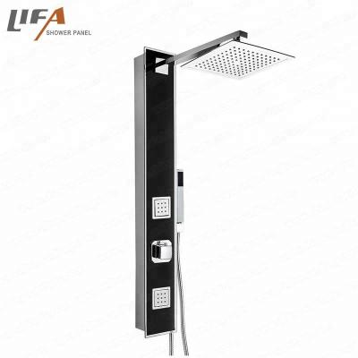 China Hot Sale Promotional Sanitary Water Proof Faucets Functional Rainfall Shower Panel for sale