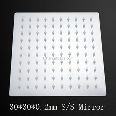 China Brand new without diverter 30*30 cm SS304 mirror surface finish, Single-function overhead shower for sale