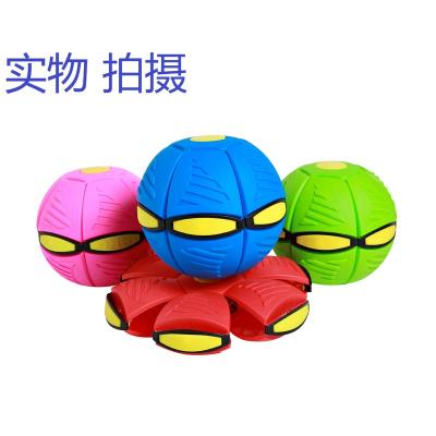 China Can be decompression magic puzzle ball progression ball flying saucer foot deformation duct ball parent-child interaction luminous toys for sale