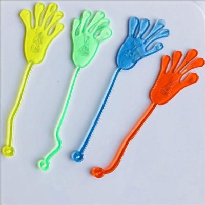 China Large Plastic Wall Elastic Retractable Sticky Whole Toy Small Climbing Hand for sale