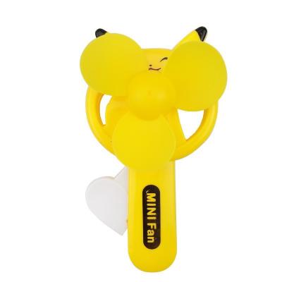 China Gift wholesale of mini cartoon fan toy Hand-pressed cartoon small manual small hand-held fan advertising for sale