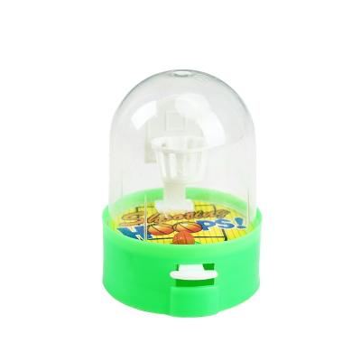 China After the ball is in the game machine children's game machine children's fun small finger slot basketball palm shooting machine small plastic leisure decompression for sale