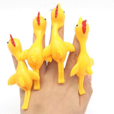 China 3-6 years oldYoung7-14 years finger knocking down Kweichow Moutai Soft Rubber Chicken Stretch Turkey Stretch Chicken Sticky Wall for sale