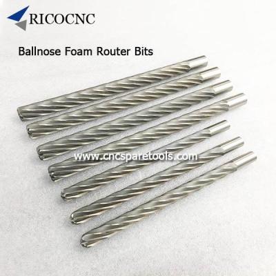 China Ball nose Foam carving milling cutters Long Foam router Bits for EPS Foam Cutting for sale