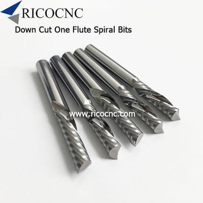 China Single Edge 'O' Flute Down Cut Spiral End Mills for Honeycomb Panel Cutting for sale