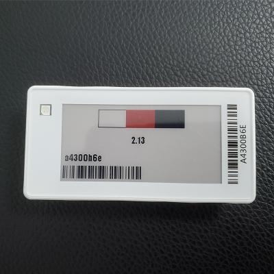 China 2.13 Inch E Ink Epaper Screen Epaper Digital Store Price Tag Rfid Electronic Display Shelf Wifi Electronic Shelf Label for sale