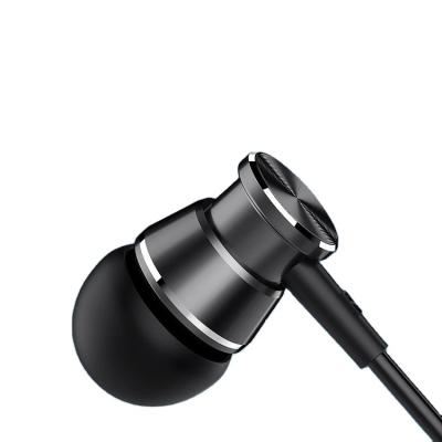 China Metal Bass Wired Headphone 3.5Mm Perfect Sound In-Ear Headphones With Mic Hifi Earpiece Headset for sale