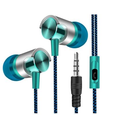 China In-Ear Metal Wired Headphone Super Bass Sound Headphones In-Ear Sport Headset With Mic for sale