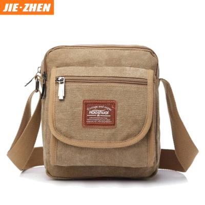 China Multifunctional Reusable Men Canvas Vintage Side Bag Body Messenger Cross Bags in china for sale