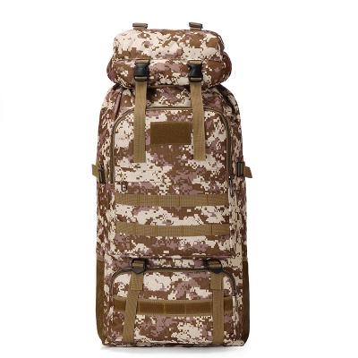 China Wholesale 80L Survival Army Bag Oxford Waterproof Trekking Anti-theft Outdoor Hiking Military Tactical Backpack for sale