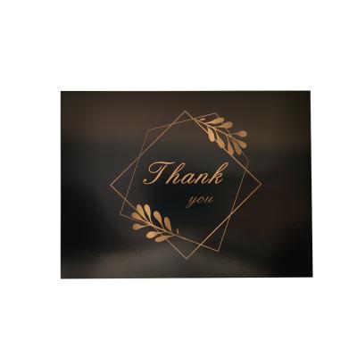 China paper & Black High End Custom Wholesale Cardboard Greeting Cards Thank You Business for sale