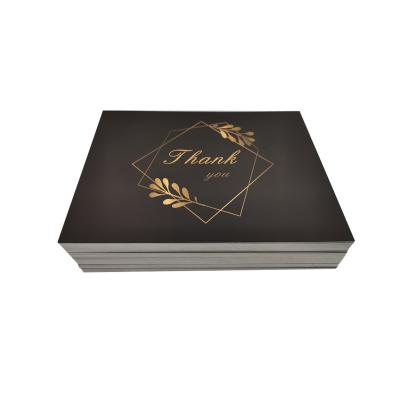 China paper & Black High End Custom Wholesale Cardboard Greeting Cards Thank You Business for sale