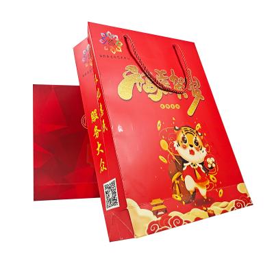 China Handmade Premium Portable Durable Material Custom Logo Printing Machine Digital Paper Bags Craft for sale