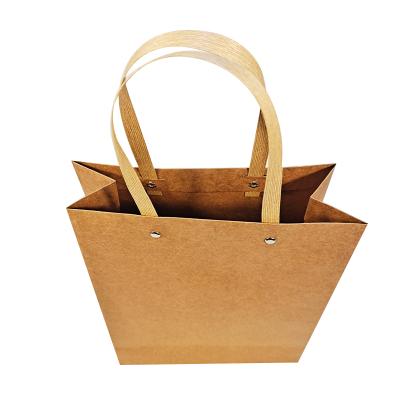 China Handmade High Quality Goods Using Various Shopping Hand Large Paper Kraft Paper Bag Paper Custom Printed for sale