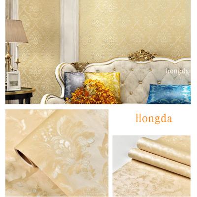 China Waterproof+ECO-Friendly 3d floral wallpaper designs wallpapers for living room waterproof self-adhesive wall covering for sale