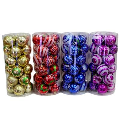 China 2021 Common Colorful Plastic Balls Christmas Novelty Products In Bulk The Christmas Tree Decoration Items for sale