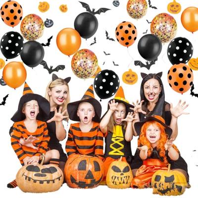 China Latex Latex Balloon Set Halloween Halloween Theme Party Decoration Movie Balloon Aluminum Set for sale