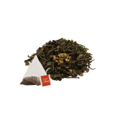 China Organic Tea Bags Osmanthus Green Tea Bags Flower Flavor Taste Sugar Free for sale