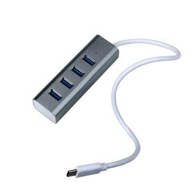 China Muilt Function USB C Hub 4 Port Type C Adapter With 4 USB 3.0 Ports For MacBook for sale