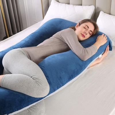 China Non-Toxic Full Body Pillow U Shaped Maternity Pregnancy And Breastfeeding Legs Neck Back Hips Pillow Support For Pregnant Women for sale