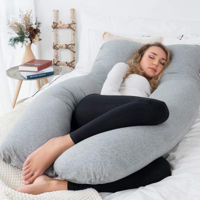 China Pregnancy Anti-Static Custom Comfort Full Body Support Cushion U Maternity Pillow For Pregnant Or Caregiver Women for sale