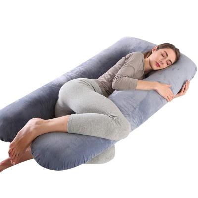 China Wholesale Anti-Static Soft Full Detachable U Shaped China Pregnancy Pillow Baby Care Support Maternity Pillow For Pregnant Women for sale