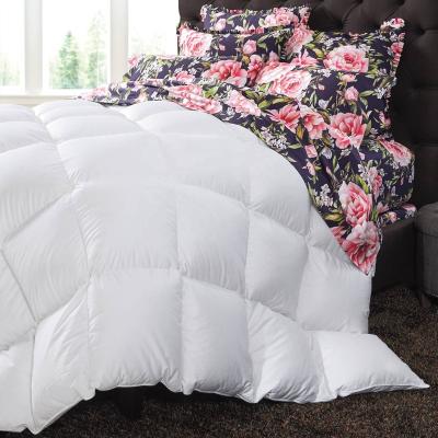 China Traditional 100% cotton baffle down comforter for sale