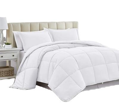 China Wholesale Anti-static Summer Bed Home Comforter Set Luxury White Bed 100 Down Cotton Baby Quilted Comforter for sale