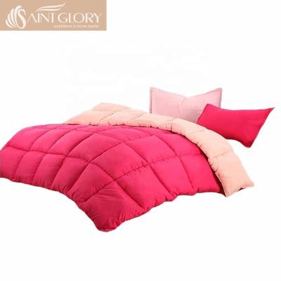 China Cheap Home Solid Color Microfiber Polyester Comforter Set / Comforter / Comforter Set for sale