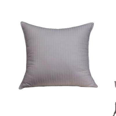 China Anti Dust Mite Cotton Jacquard Satin Stripe 233TC Polyester Fiber Bed Sleep Hypoallergenic Soft Pillow for sale