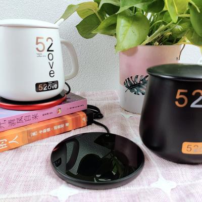 China 2021 Excellent Quality Adjustable Temperature Coffee Cup Warmer Set Drink Warmer Cup Heater Cup Warmer Electric for sale