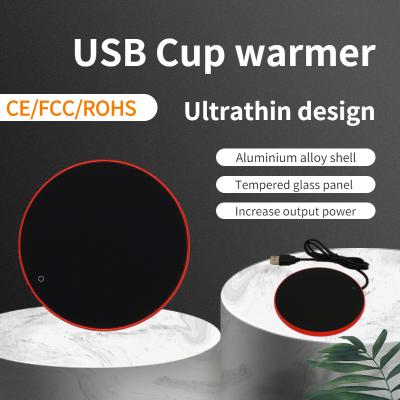 China New Coffee Mug Heater Ultrathin Freestanding Warmer Ceramic Cup Heater 55 Cup Thermos Thermostatic Coffee Cup Beverage Mug Heater for sale