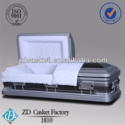 China American Style 18ga Casket Nature Brushed Casket Metal Caskets (1810) for sale