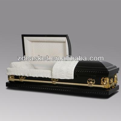 China Black funeral caskets and American style caskets for sale