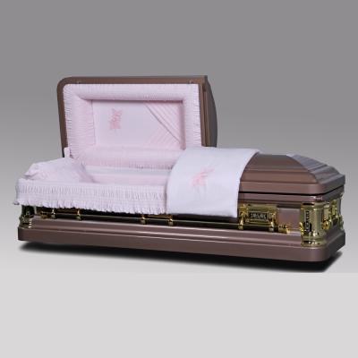 China American style burial metal steel casket for sale for sale