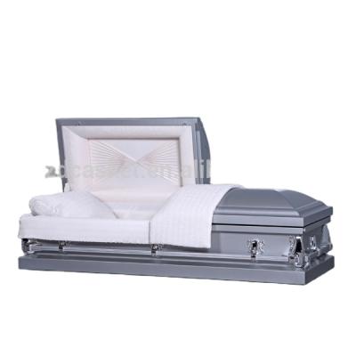 China American Style Chinese Funeral Metal and Wooden Casket for Sale (2012) for sale