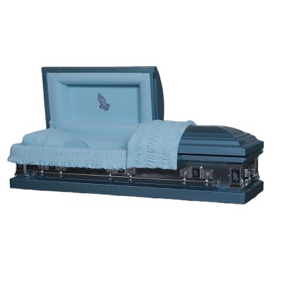 China 1904 American Style Metal Funeral Caskets for sale