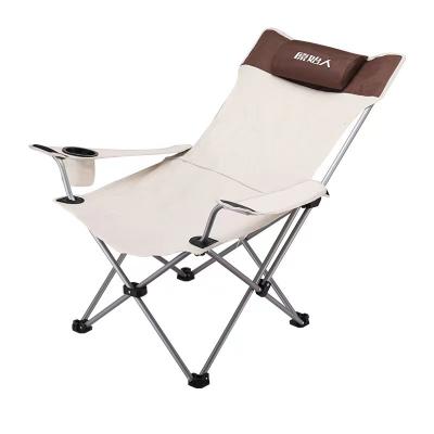 China Outdoor Portable Ultralight Camping Folding Chair Beach Chair Adjustable Backrest Camping Moon EUROPE for sale