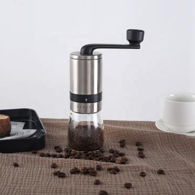 China Viable Mini Accessories Portable Hand Coffee Tools Bartender Manual Coffee Grinder With Ceramic Conical Burrs Grinder for sale