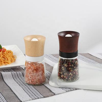 China Viable Wooden Grinding Salt and Pepper Crusher Salt Pepper Mill Spice Grinder Wooden Grinder for sale