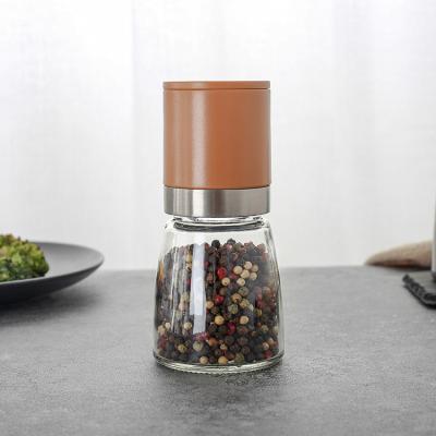 China Chinagama Coloful Large Capacity 6oz Sustainable High Quality Spice Salt and Pepper Grinder with Ceramic Burrs Core for Kitchen BBQ Table for sale