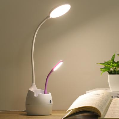 China Modern Led Fill Lamp Pen Holder Table Lamp Dormitory Bedside Study Eye Protection Pen Holder Reading Lamp Student Desk for sale