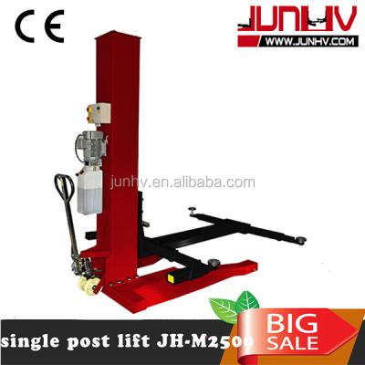 China 2500kg capacity lifting adjustable arms 1 column mobile lift for sale 2500KG for sale