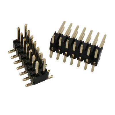 China Board to Board Header Pin Connectors Double Rows Vertical SMT 1.27 1.27mm 0.05 Male Pin Header PM20B04VBDN for sale