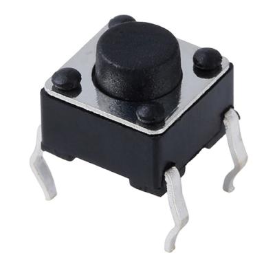 China Tactile Switch Through Hole 6*6*4.3 Dip Type Push Button Dip Tact Soft Tactile Switch B3F-1026 for sale