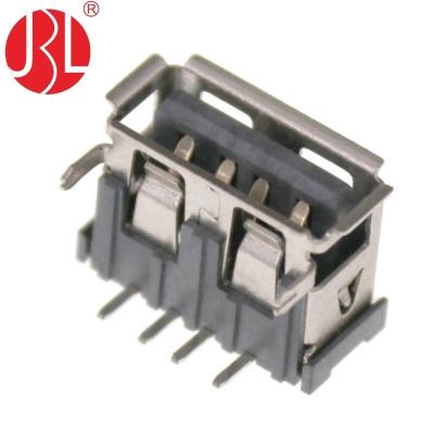 China 614104150121 Pin Through Hole Right Angle USB Connector 4 Receptacle DC30V 3A USB A Type 2.0 USB-A-RD21-D USB-A-RD21-D Type A 2.0 for sale