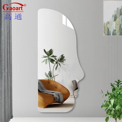 China Moderne wandspiegel voor badkamer in de stijl van Morden Vol glas Make-up Home Decorative Sticker Te koop